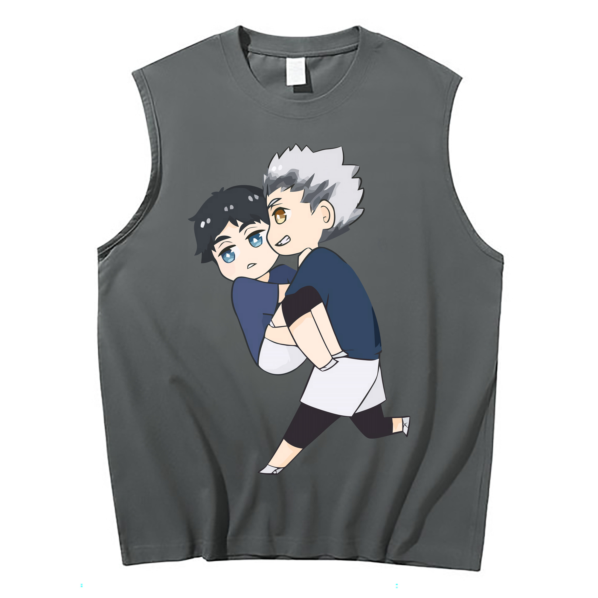 （画像用） ハイキュー!! Haikyu!! コットン100％タンクトップ（フロントプリント）